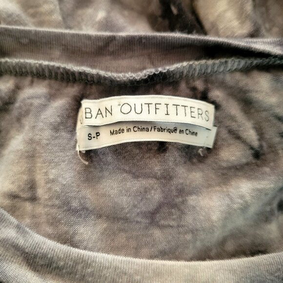 Urban Outfitters Rayon Jersey Knit Gray Tie Dye Boho Top or Mini Dress - Picture 3 of 3